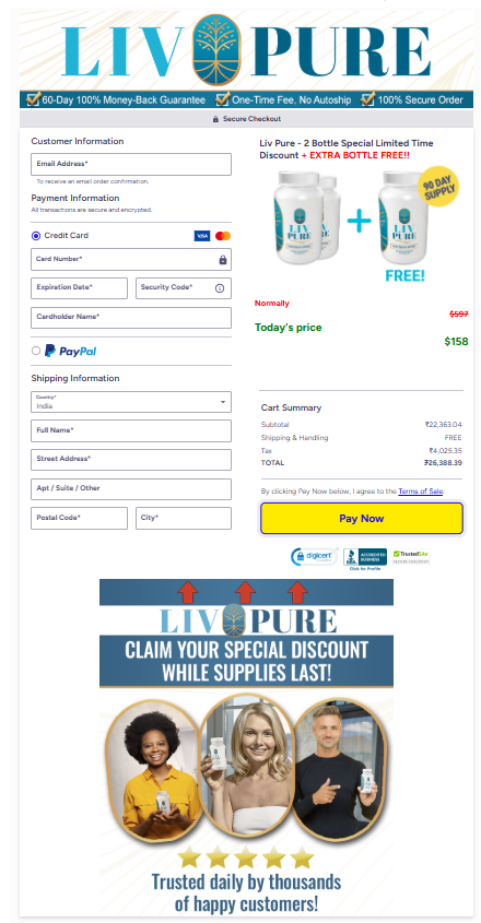 LivPure order page